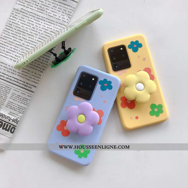 Étui Samsung Galaxy S20 Ultra Dessin Animé Charmant Tendance Protection Petit Téléphone Portable Ver