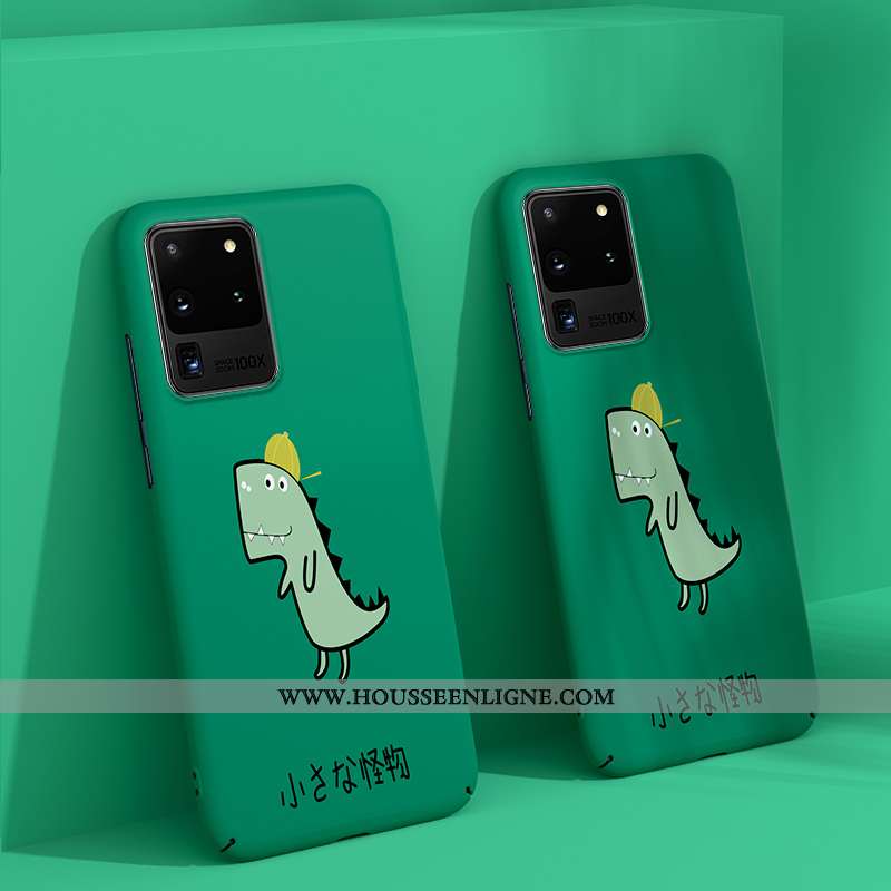 Étui Samsung Galaxy S20 Ultra Dessin Animé Ultra Tendance Nouveau Luxe Incassable Légère Verte