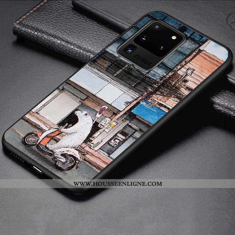 Étui Samsung Galaxy S20 Ultra Fluide Doux Silicone Téléphone Portable Charmant Protection Incassable
