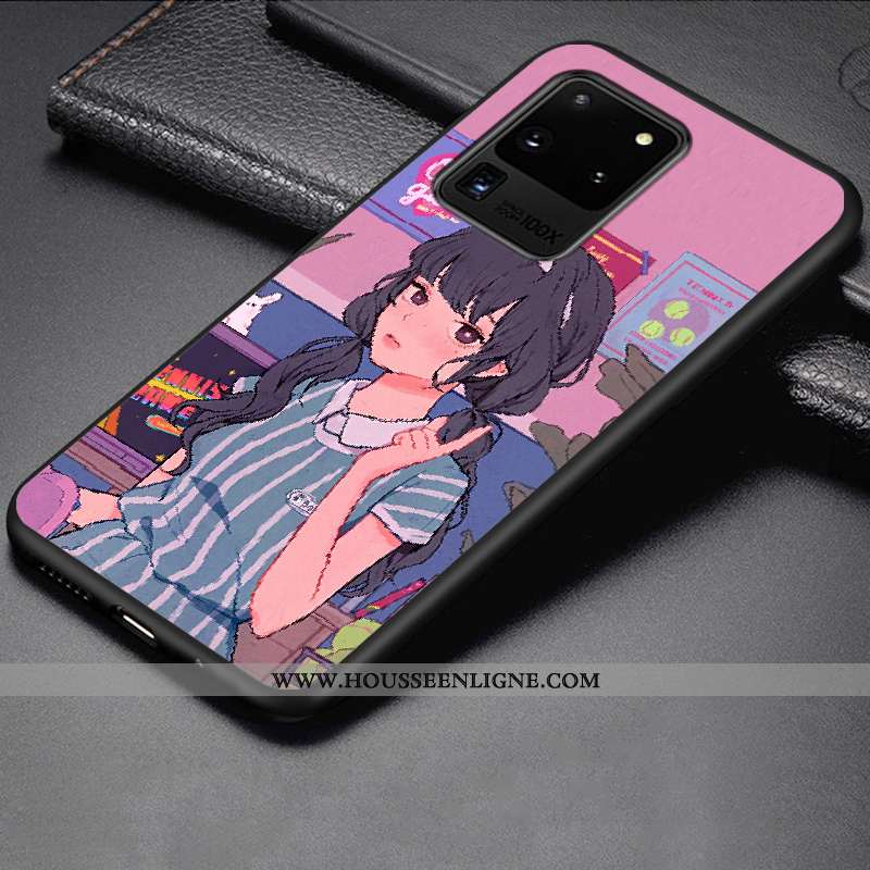 Étui Samsung Galaxy S20 Ultra Fluide Doux Silicone Téléphone Portable Charmant Protection Incassable