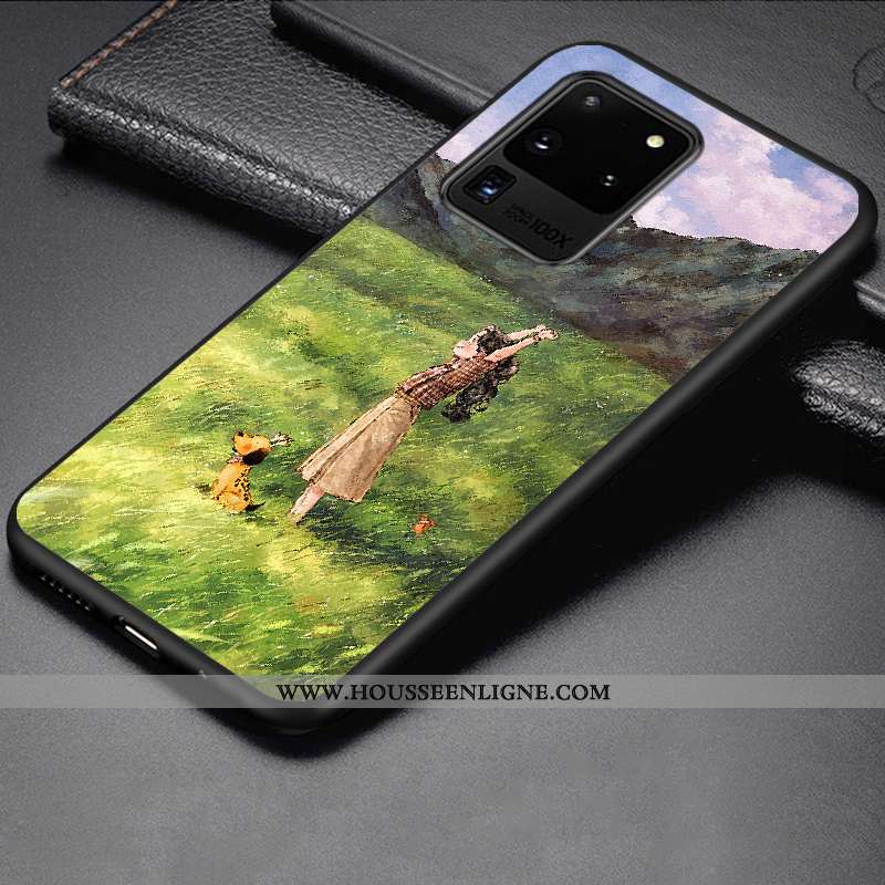 Étui Samsung Galaxy S20 Ultra Fluide Doux Silicone Téléphone Portable Charmant Protection Incassable