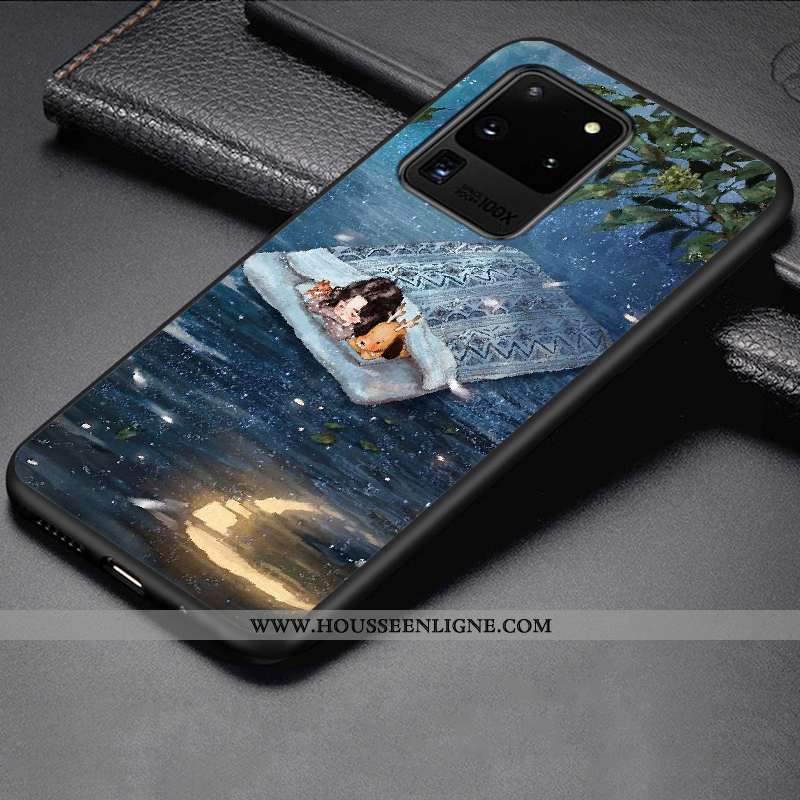 Étui Samsung Galaxy S20 Ultra Fluide Doux Silicone Téléphone Portable Charmant Protection Incassable