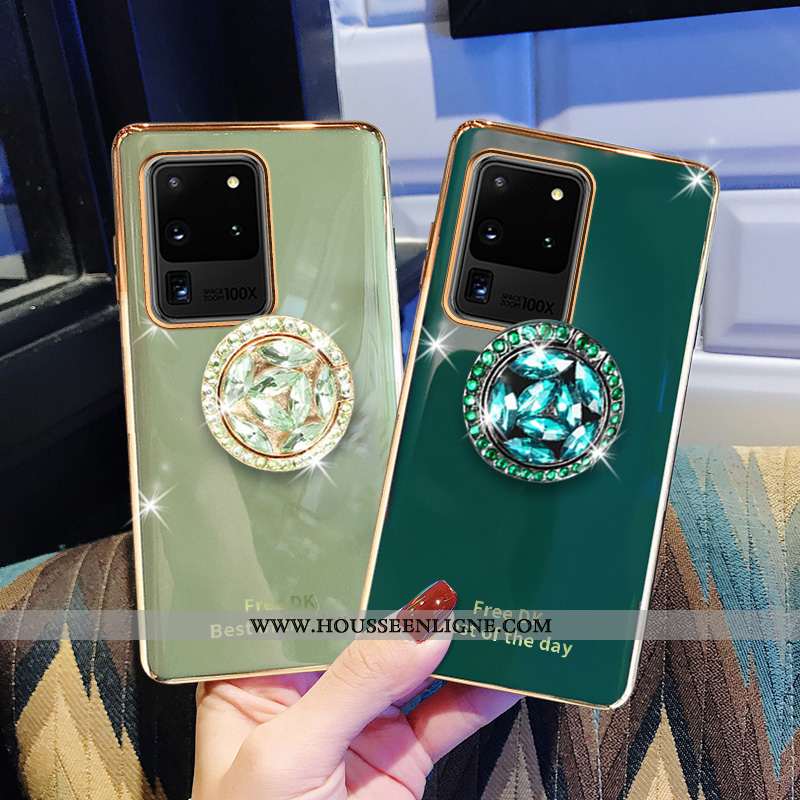 Étui Samsung Galaxy S20 Ultra Luxe Fluide Doux Tout Compris Étoile Téléphone Portable Incassable Bov
