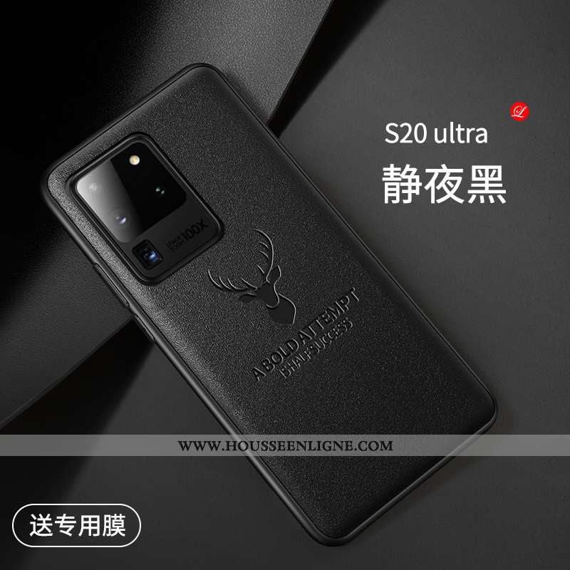 Étui Samsung Galaxy S20 Ultra Personnalité Créatif Protection Téléphone Portable Tout Compris Orange