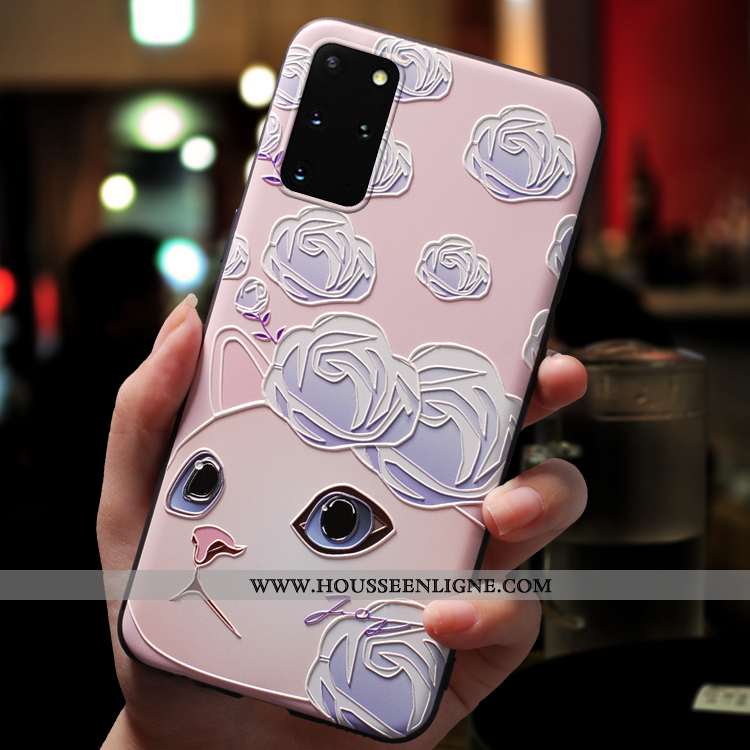 Étui Samsung Galaxy S20+ Ultra Tendance Étoile Fluide Doux Dessin Animé Net Rouge Silicone Bleu