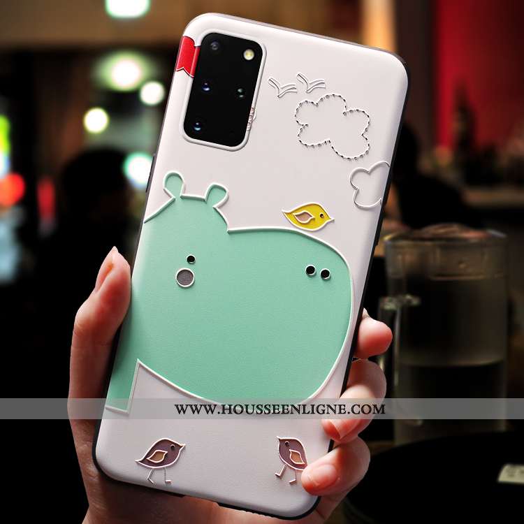 Étui Samsung Galaxy S20+ Ultra Tendance Étoile Fluide Doux Dessin Animé Net Rouge Silicone Bleu
