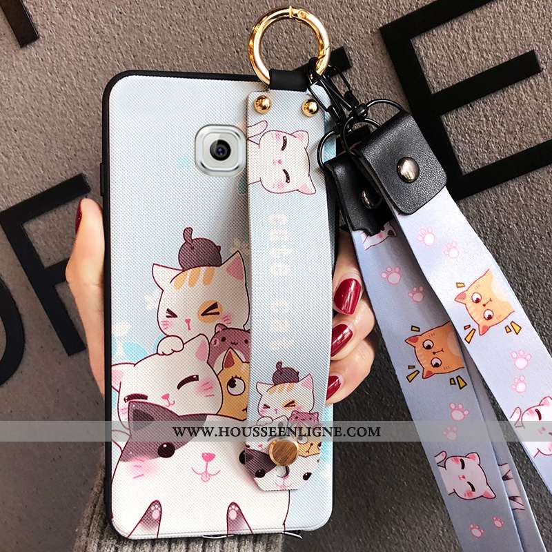 Étui Samsung Galaxy S6 Edge Dessin Animé Charmant Tout Compris Protection Incassable Créatif Net Rou
