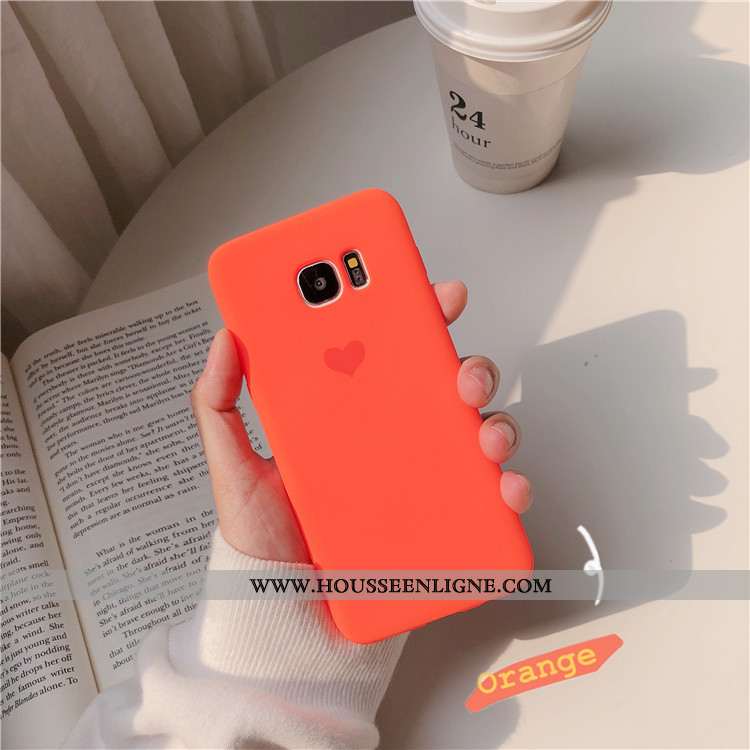 Étui Samsung Galaxy S6 Edge Protection Personnalité Coque Amour Charmant Tout Compris Téléphone Port