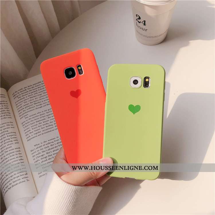 Étui Samsung Galaxy S6 Edge Protection Personnalité Coque Amour Charmant Tout Compris Téléphone Port