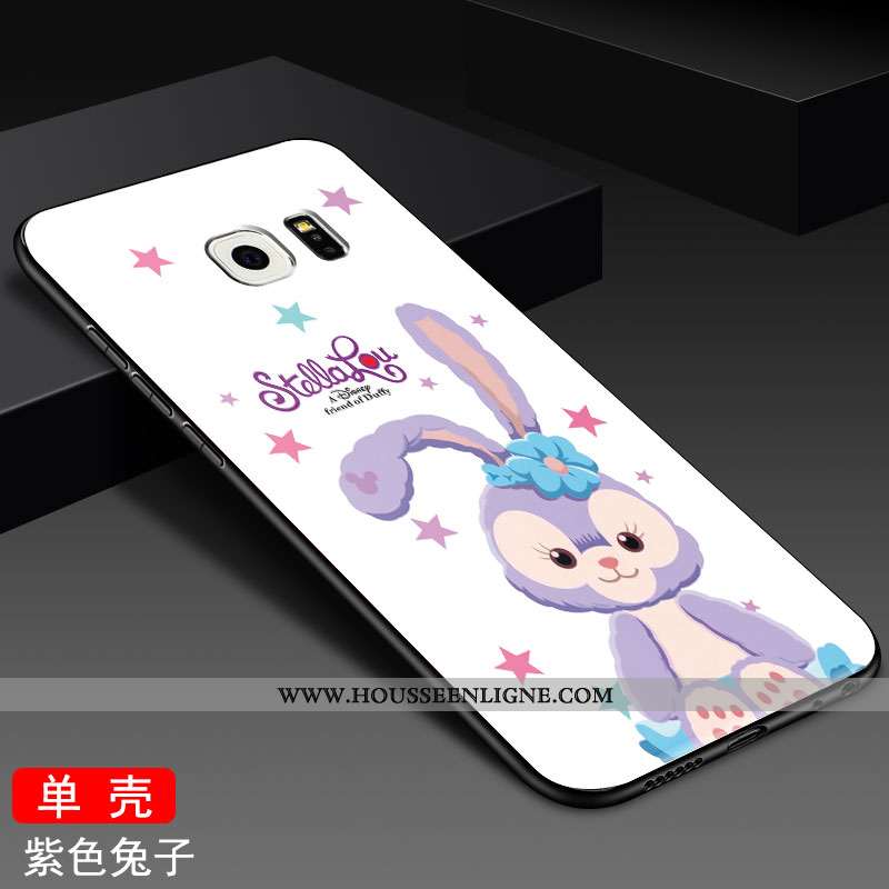 Étui Samsung Galaxy S6 Edge Protection Verre Coque Dessin Animé Tout Compris Personnalité Verte
