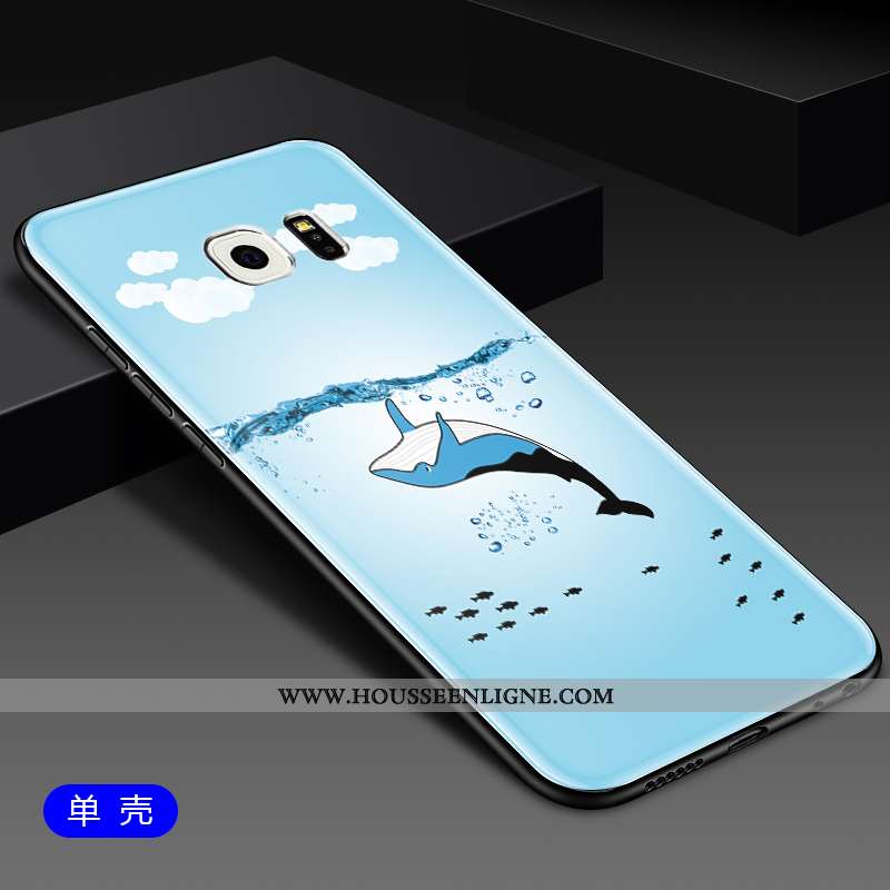 Étui Samsung Galaxy S6 Edge Protection Verre Étoile Coque Téléphone Portable Tout Compris Blanche