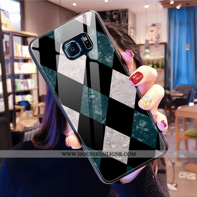 Étui Samsung Galaxy S6 Edge Verre Téléphone Portable Incassable Coque Rose Tout Compris Or