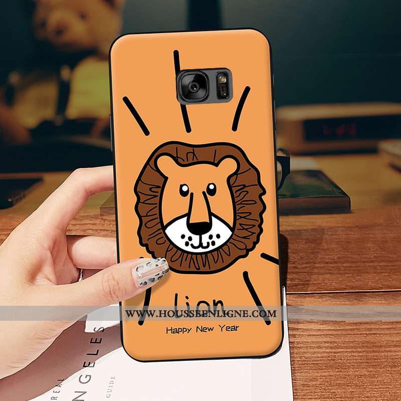 Étui Samsung Galaxy S6 Ornements Suspendus Charmant Coque Animal Silicone Étoile Protection Jaune