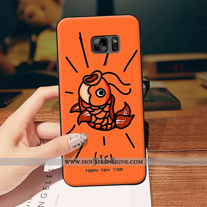Étui Samsung Galaxy S6 Ornements Suspendus Charmant Coque Animal Silicone Étoile Protection Jaune