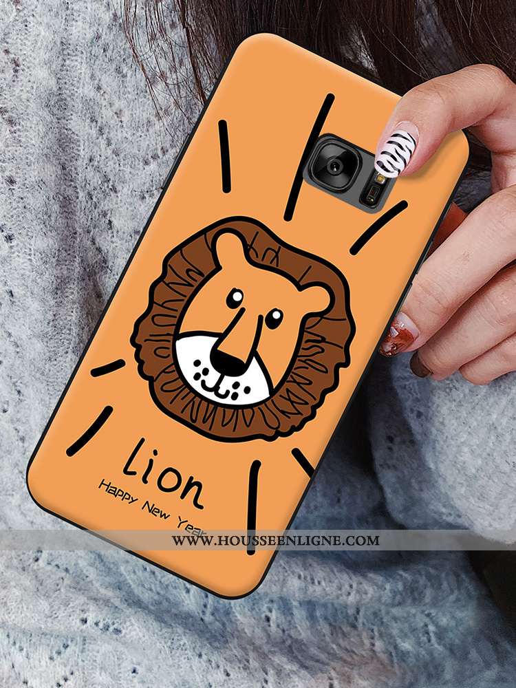 Étui Samsung Galaxy S6 Ornements Suspendus Charmant Coque Animal Silicone Étoile Protection Jaune