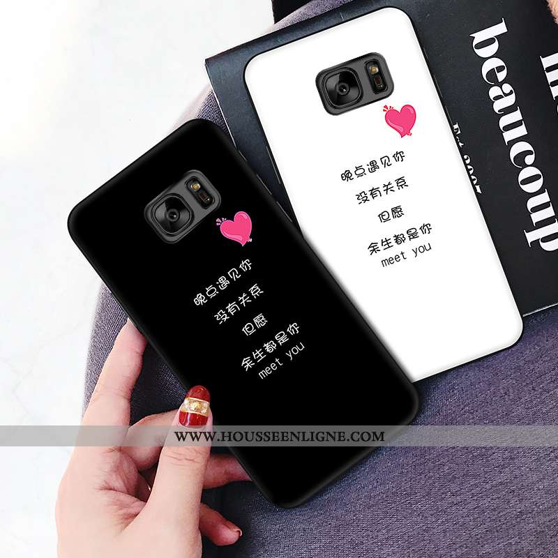 Étui Samsung Galaxy S7 Créatif Dessin Animé Téléphone Portable Vin Rouge Étoile Fluide Doux Personna