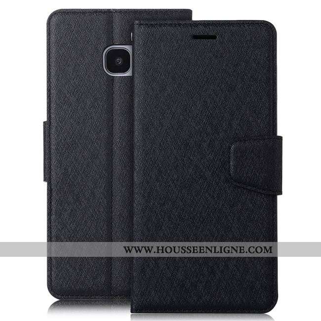 Étui Samsung Galaxy S7 Cuir Clamshell Violet Téléphone Portable Carte Coque