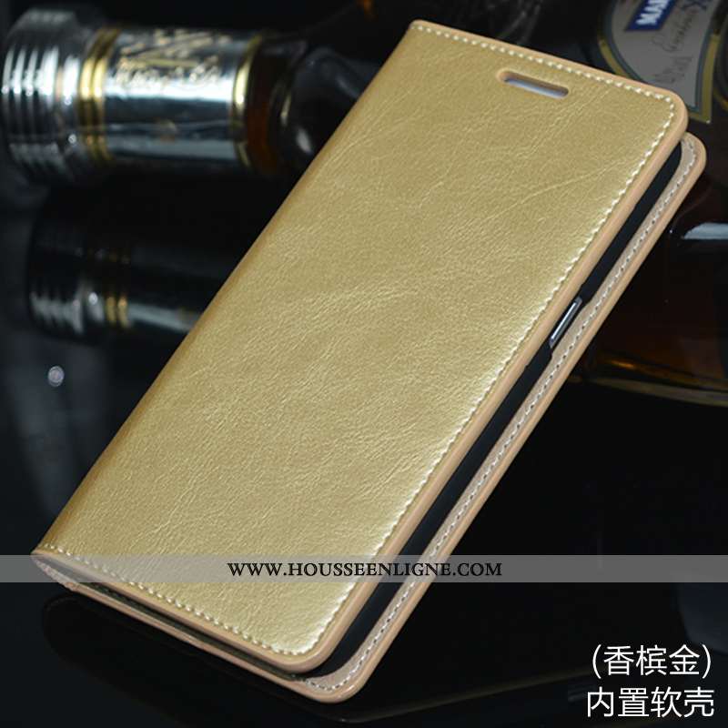 Étui Samsung Galaxy S7 Edge Cuir Protection Coque Or Clamshell Téléphone Portable Doré