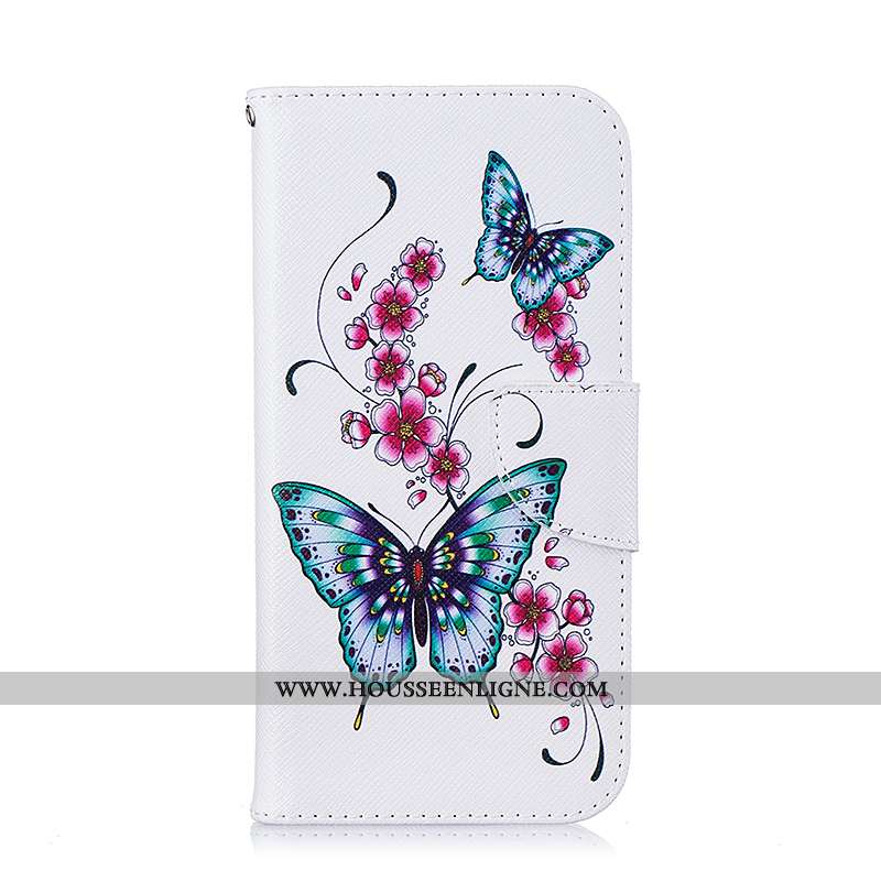 Étui Samsung Galaxy S7 Edge Dessin Animé Cuir Coque Blanc Téléphone Portable Housse Blanche
