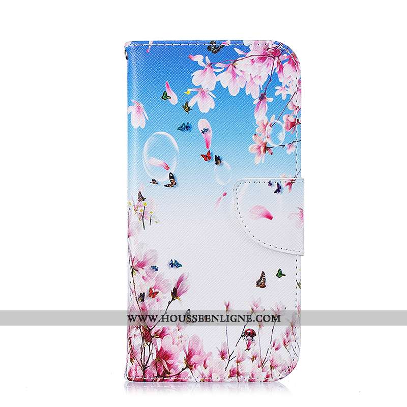 Étui Samsung Galaxy S7 Edge Dessin Animé Cuir Coque Blanc Téléphone Portable Housse Blanche