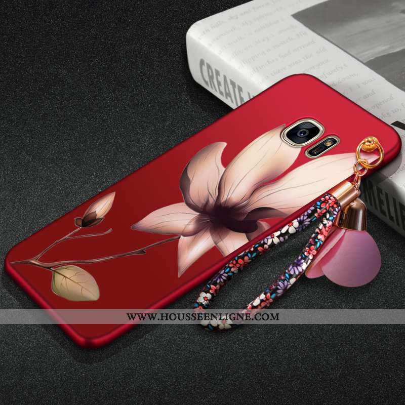Étui Samsung Galaxy S7 Edge Protection Personnalité Rouge Téléphone Portable Tout Compris Coque