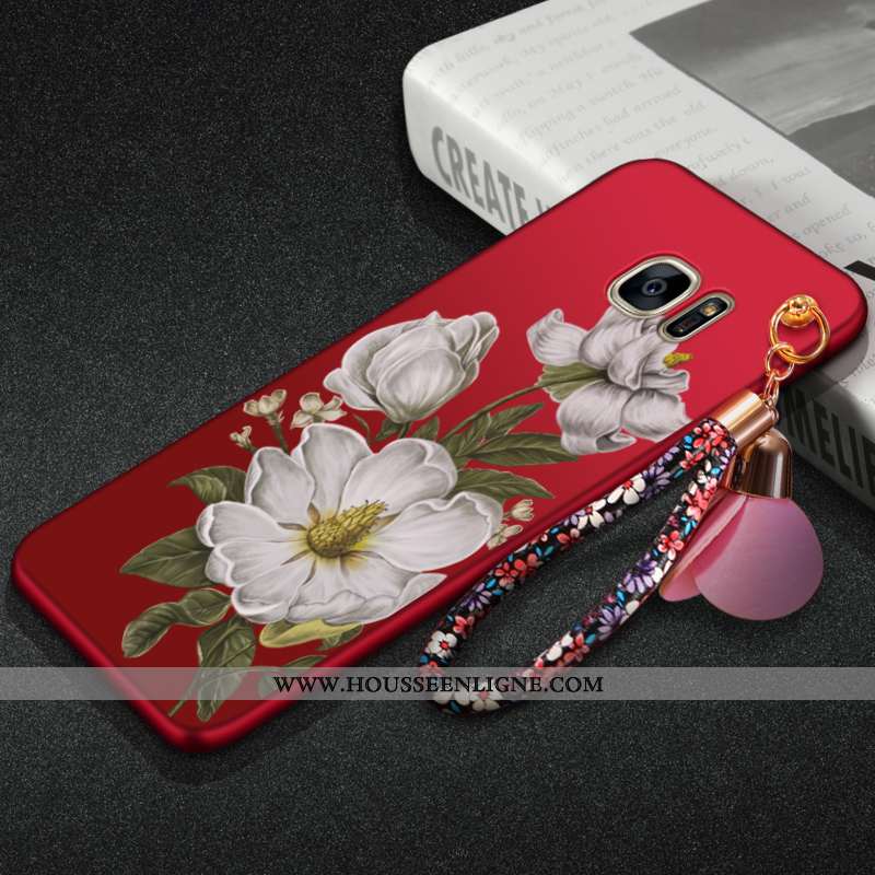 Étui Samsung Galaxy S7 Edge Protection Personnalité Rouge Téléphone Portable Tout Compris Coque