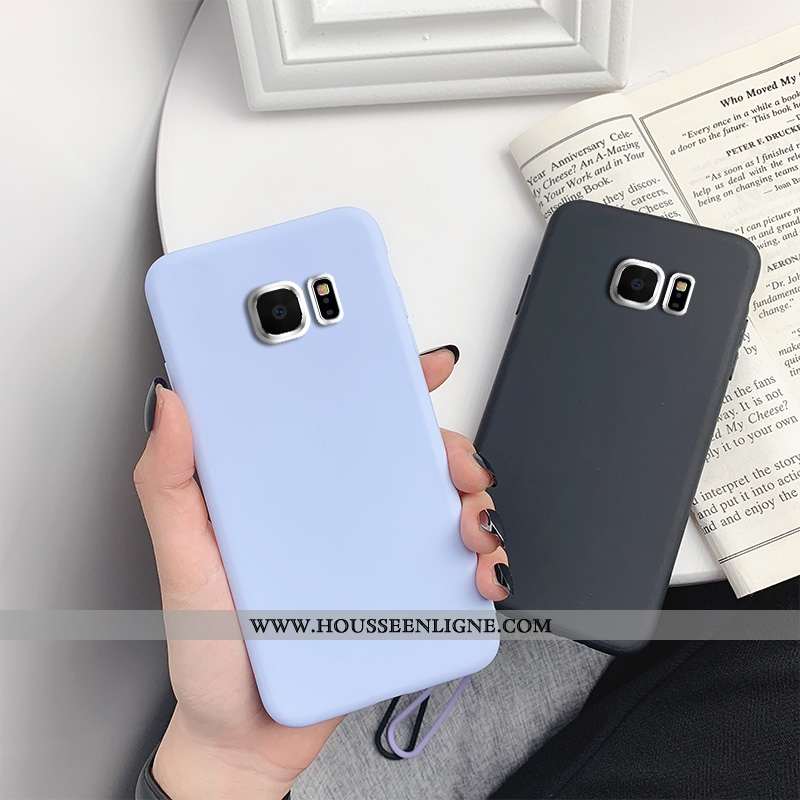 Étui Samsung Galaxy S7 Légère Fluide Doux Bleu Tout Compris Ultra Incassable