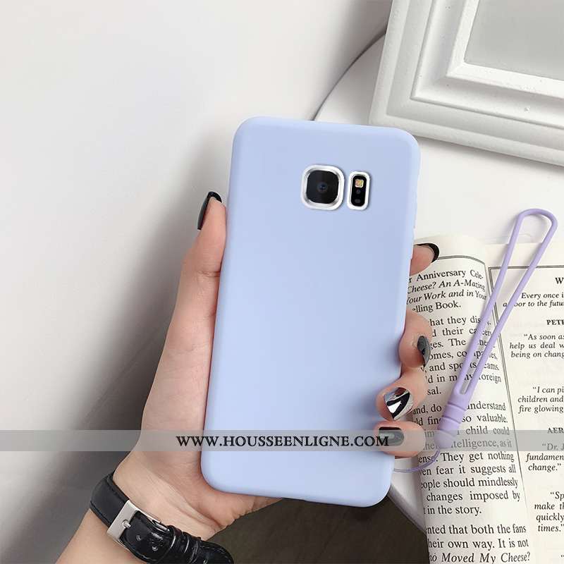 Étui Samsung Galaxy S7 Légère Fluide Doux Bleu Tout Compris Ultra Incassable