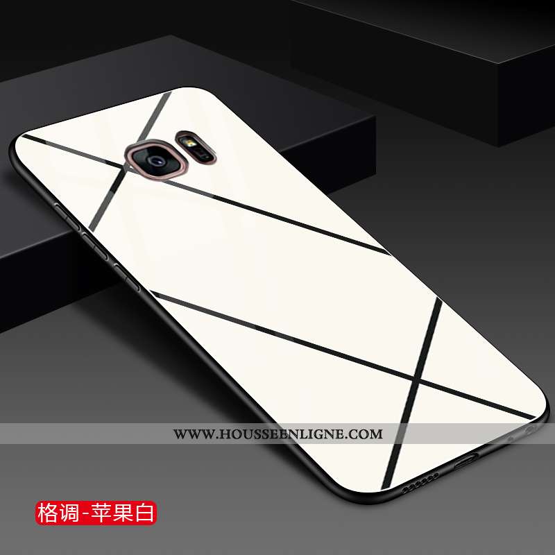 Étui Samsung Galaxy S7 Mode Protection Simple Tendance Étoile Personnalité Blanche