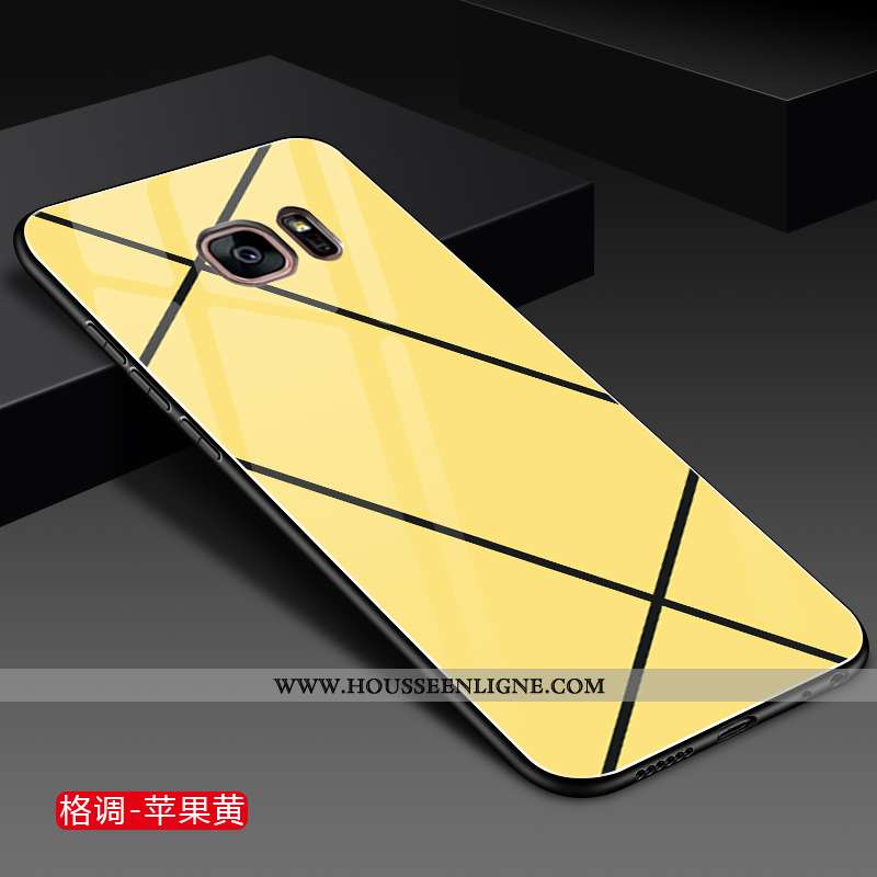 Étui Samsung Galaxy S7 Mode Protection Simple Tendance Étoile Personnalité Blanche