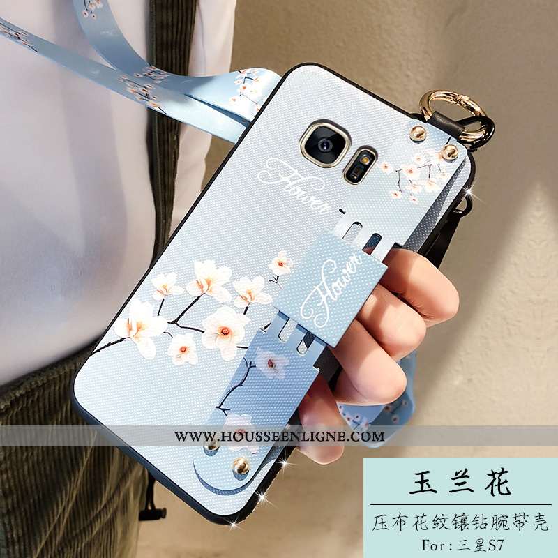 Étui Samsung Galaxy S7 Personnalité Créatif Fluide Doux Rouge Étoile Silicone Amoureux