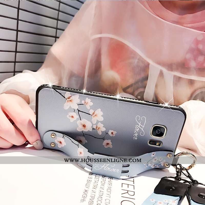 Étui Samsung Galaxy S7 Personnalité Créatif Fluide Doux Rouge Étoile Silicone Amoureux