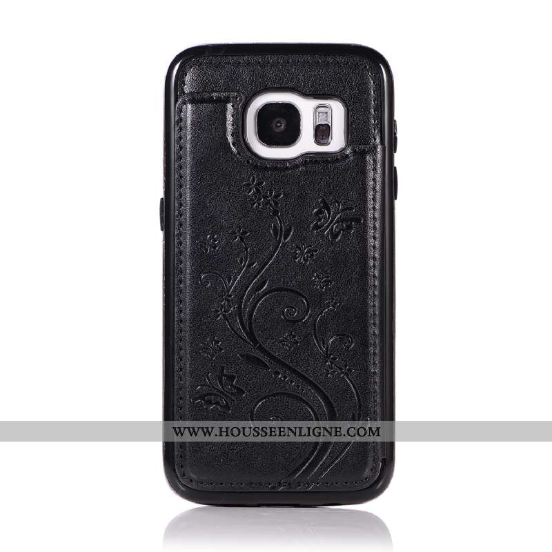 Étui Samsung Galaxy S7 Portefeuille Protection Support Tout Compris Rose Coque