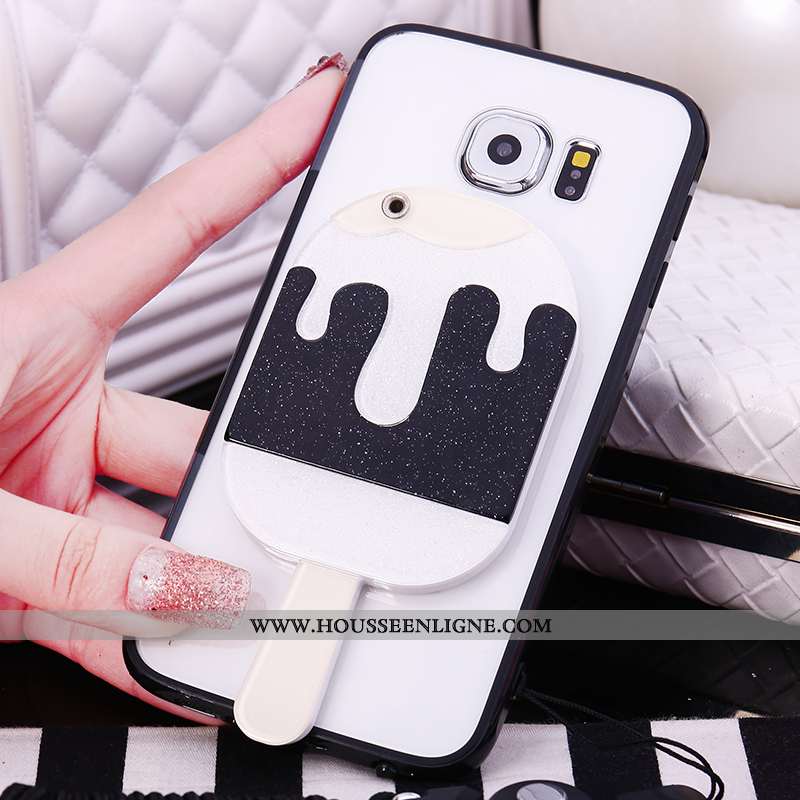 Étui Samsung Galaxy S7 Protection Fluide Doux Rose Coque Étoile Silicone