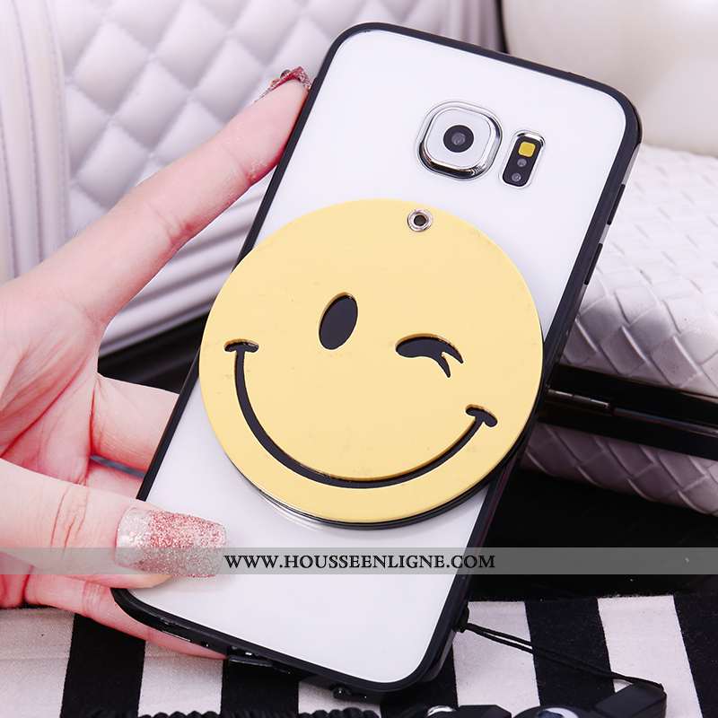 Étui Samsung Galaxy S7 Protection Fluide Doux Rose Coque Étoile Silicone