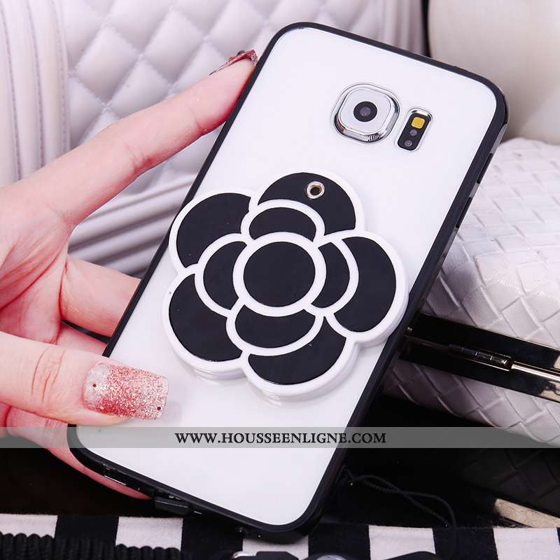 Étui Samsung Galaxy S7 Protection Fluide Doux Rose Coque Étoile Silicone