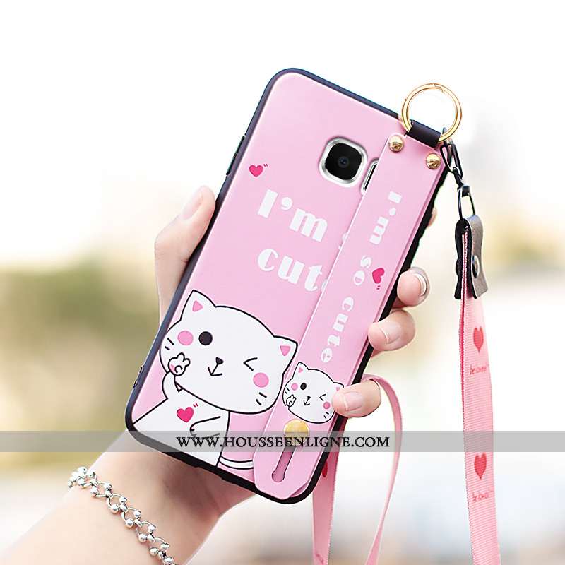 Étui Samsung Galaxy S7 Tendance Légère Ornements Suspendus Coque Nouveau Téléphone Portable Noir