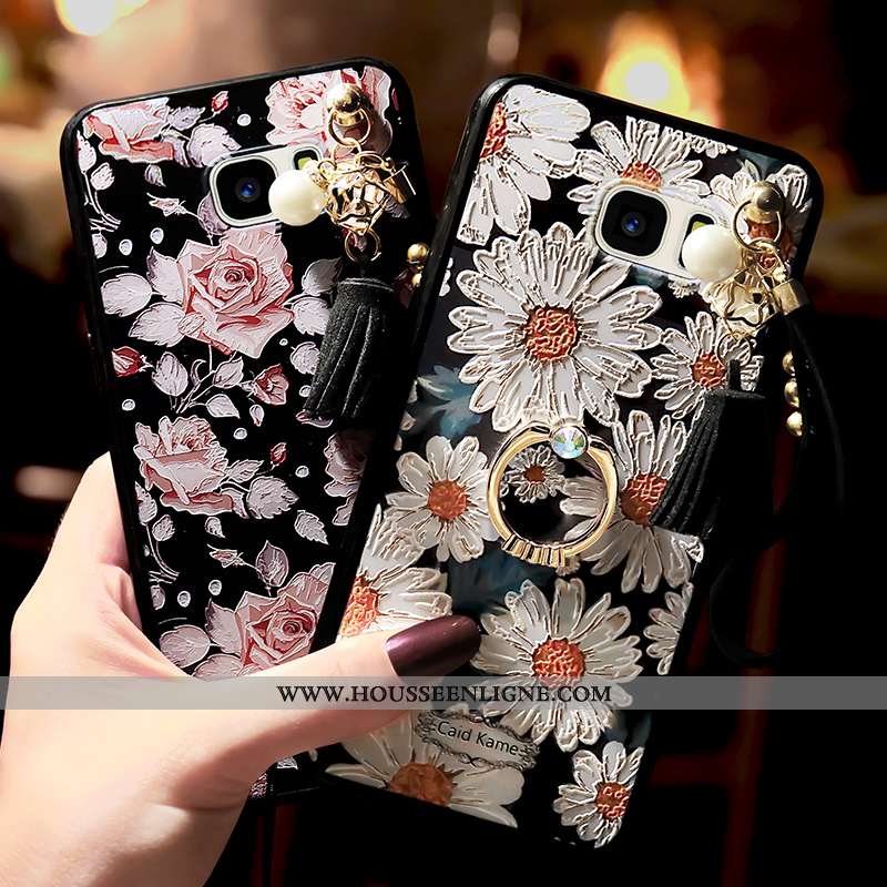 Étui Samsung Galaxy S7 Étoile Blanc Anneau Coque Téléphone Portable Blanche