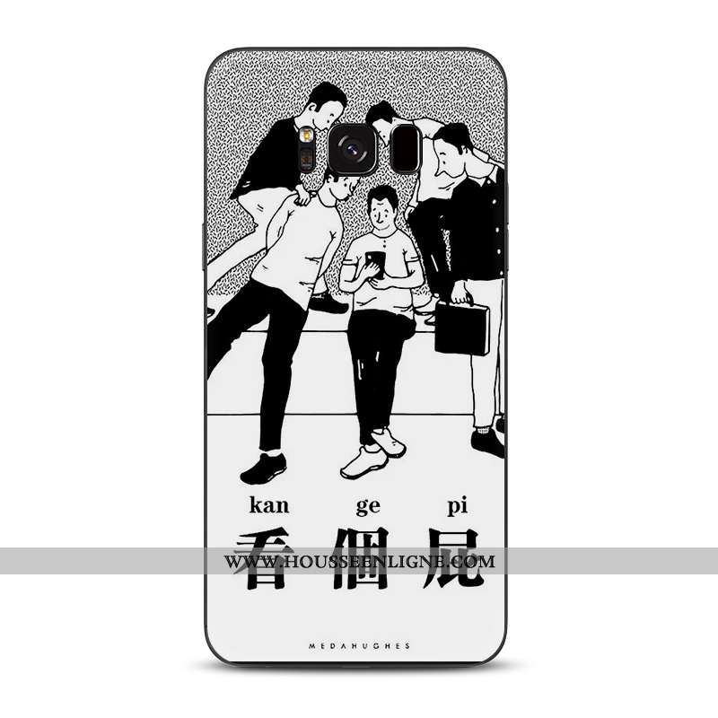 Étui Samsung Galaxy S8 Charmant Tendance Silicone Coque Fluide Doux Mignonne Étoile Gris