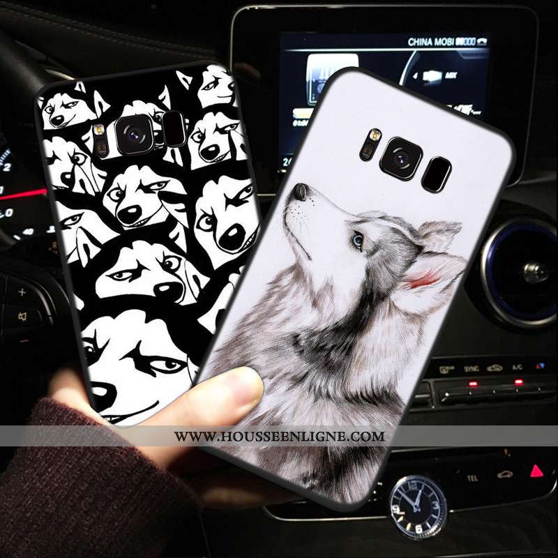 Étui Samsung Galaxy S8 Charmant Tendance Silicone Coque Fluide Doux Mignonne Étoile Gris
