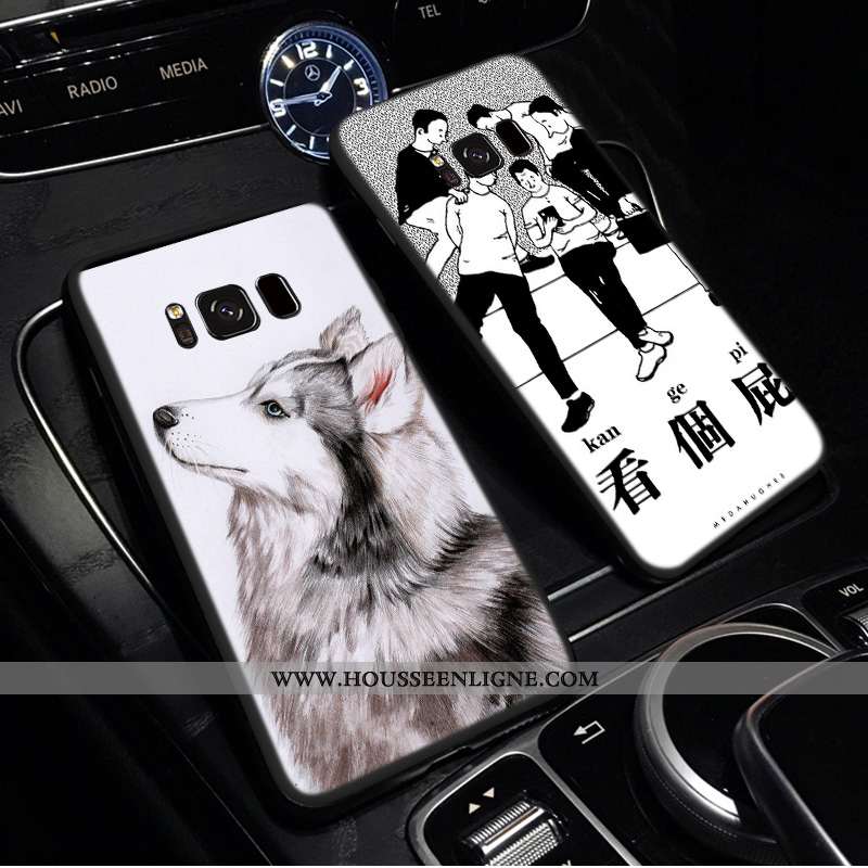Étui Samsung Galaxy S8 Charmant Tendance Silicone Coque Fluide Doux Mignonne Étoile Gris