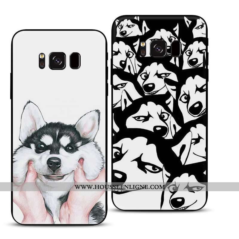 Étui Samsung Galaxy S8 Charmant Tendance Silicone Coque Fluide Doux Mignonne Étoile Gris