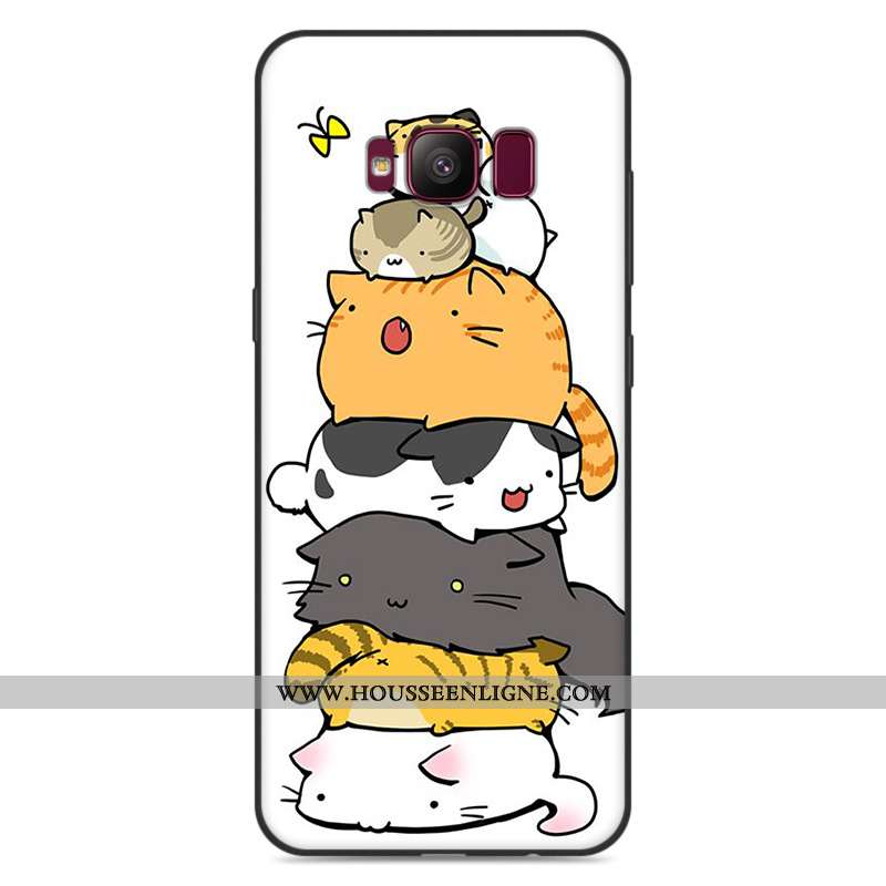 Étui Samsung Galaxy S8 Dessin Animé Tendance Fluide Doux Coque Incassable Luxe Étoile Gris