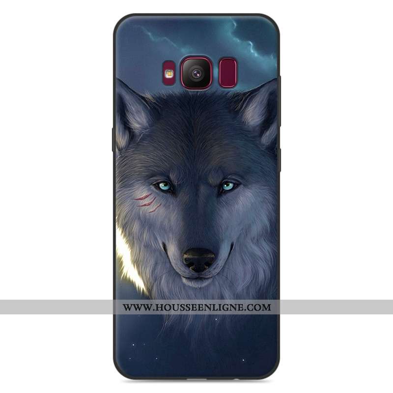 Étui Samsung Galaxy S8 Dessin Animé Tendance Fluide Doux Coque Incassable Luxe Étoile Gris