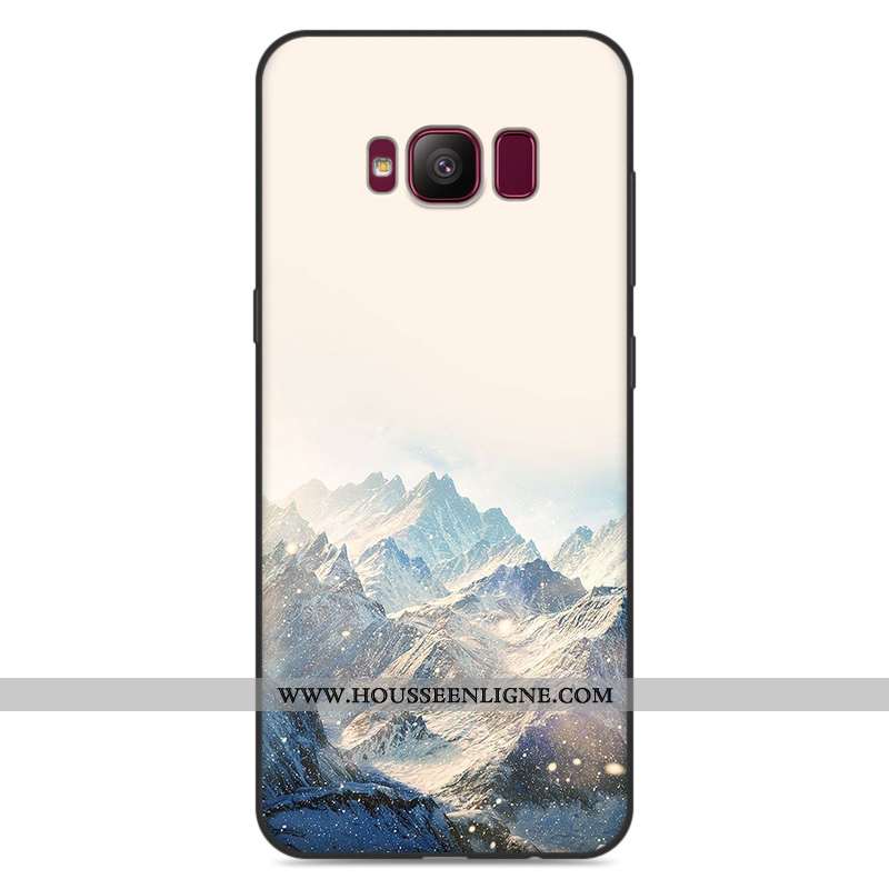 Étui Samsung Galaxy S8 Dessin Animé Tendance Fluide Doux Coque Incassable Luxe Étoile Gris