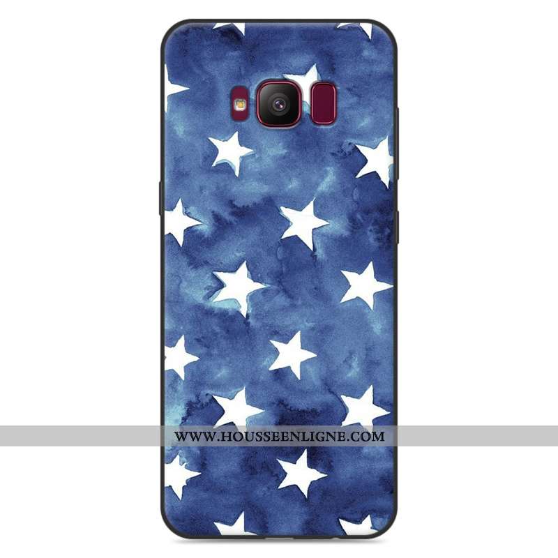 Étui Samsung Galaxy S8 Dessin Animé Tendance Fluide Doux Coque Incassable Luxe Étoile Gris