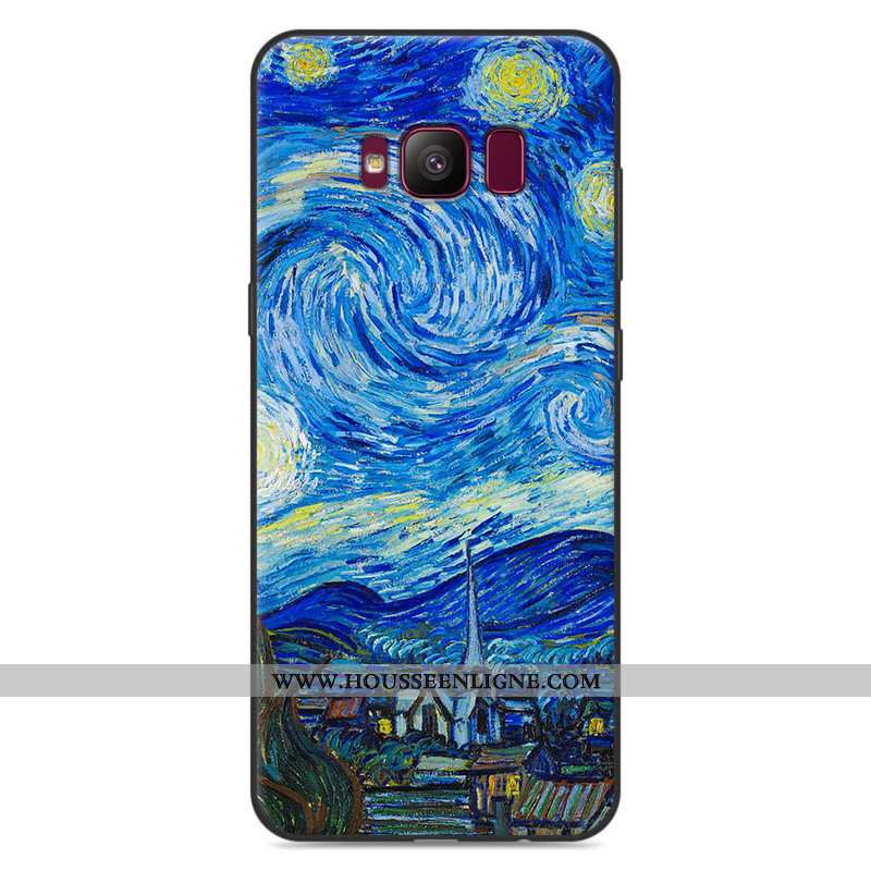 Étui Samsung Galaxy S8 Dessin Animé Tendance Fluide Doux Coque Incassable Luxe Étoile Gris