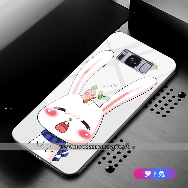 Étui Samsung Galaxy S8+ Dessin Animé Tendance Verre Noir Étoile Tout Compris Protection