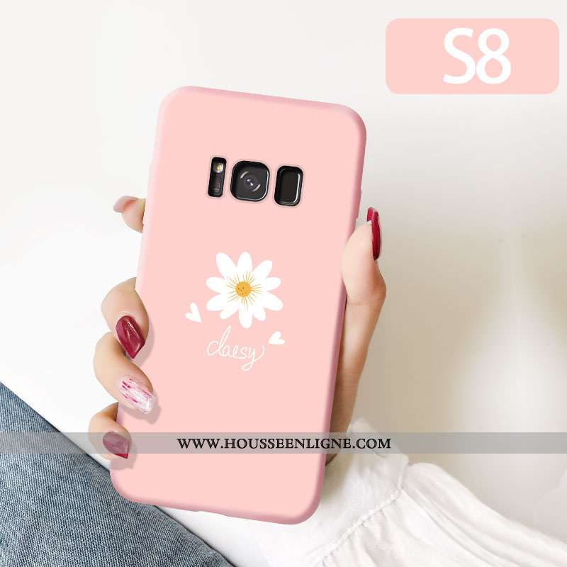 Étui Samsung Galaxy S8 Délavé En Daim Personnalité Créatif Légères Charmant Tendance Pu Jaune
