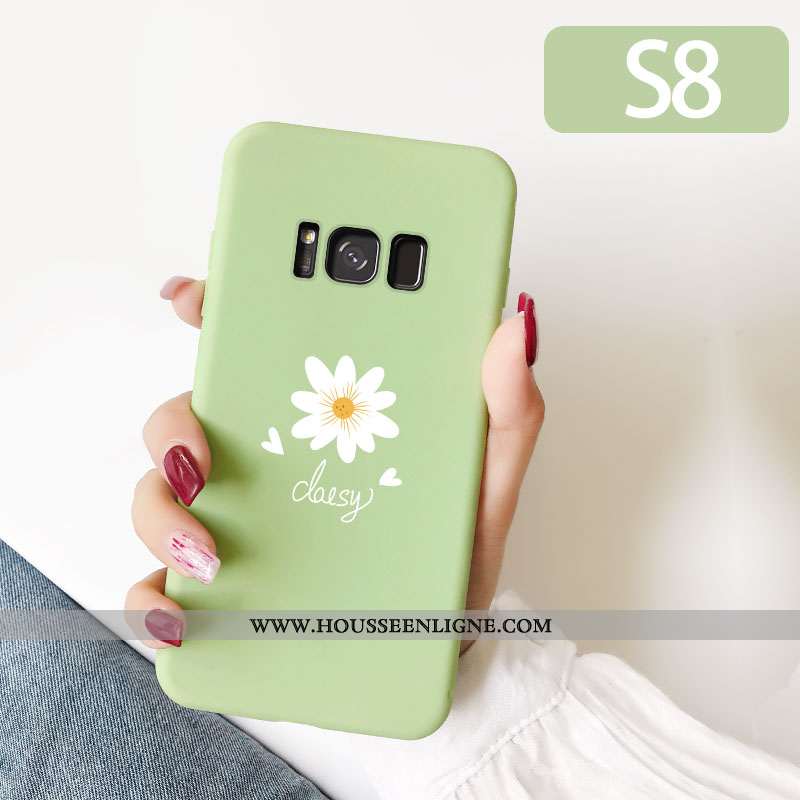 Étui Samsung Galaxy S8 Délavé En Daim Personnalité Créatif Légères Charmant Tendance Pu Jaune